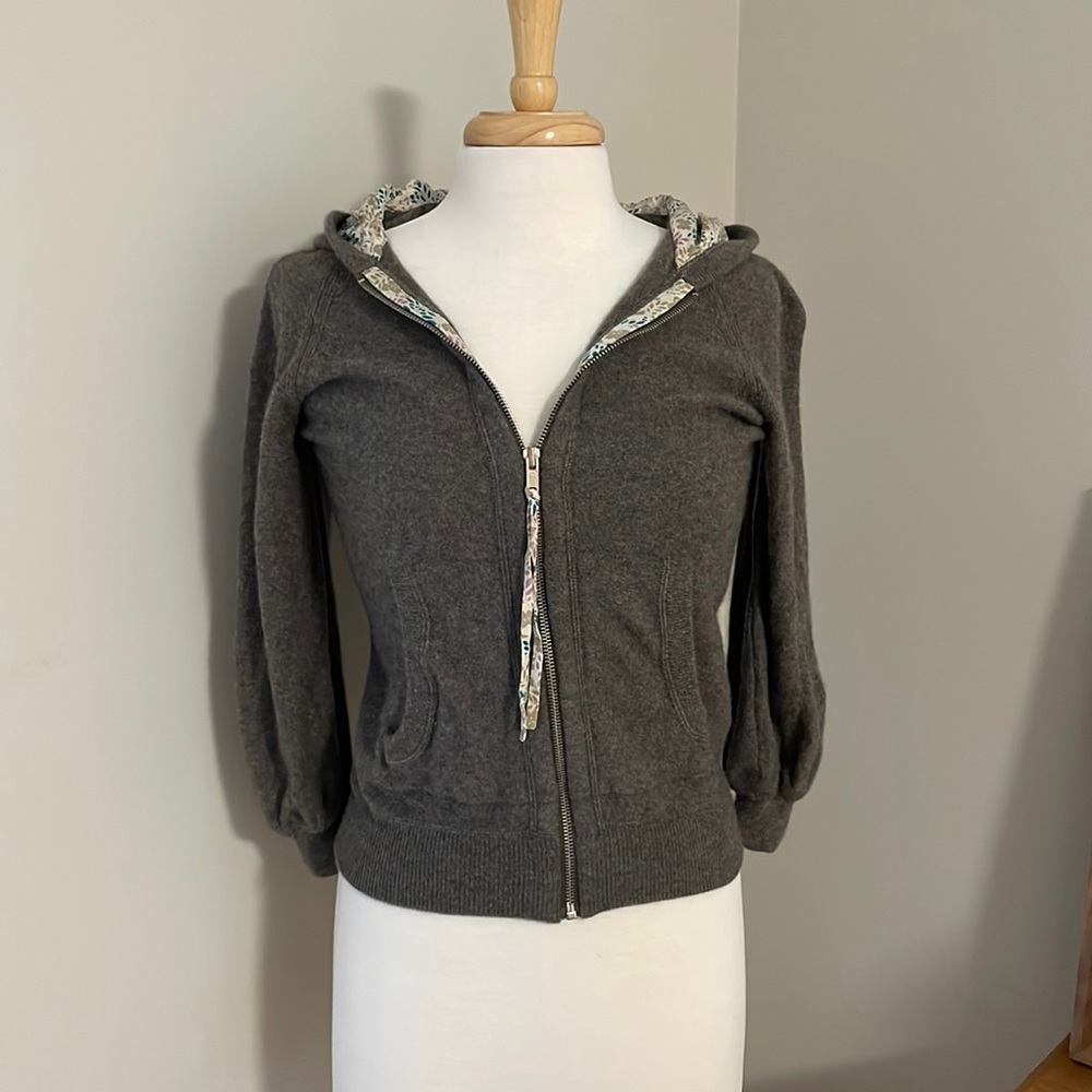 100% Cashmere Marc by Marc Jacobs Zip Up Sweater Hoodie Medium
